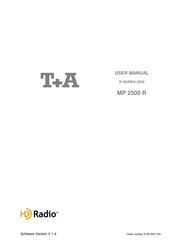 T+A 2000 R Series User Manual
