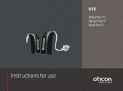 oticon BTE Alta2 Pro Instructions For Use Manual