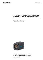 Sony FCBEX1000P Technical Manual
