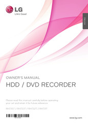 LG RH732T Owner's Manual