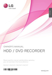 LG RH733T Owner's Manual