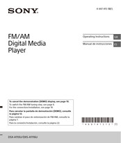 Sony DSX-A110U Operating Instructions Manual