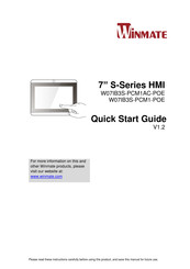 Winmate W07IB3S-PCM1-POE Quick Start Manual