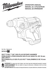 Milwaukee M12 FUEL 2416-21XC Operator's Manual