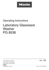 Miele PG 8536 AD LFM SST Operating Instructions Manual