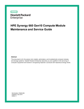 HPE Synergy 660 Gen10 Maintenance And Service Manual