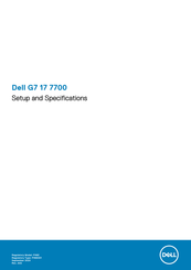 Dell G7 17 7700 Setup And Specifications