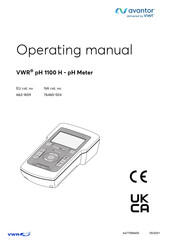 Vwr pH 1100 H Operating Manual