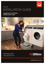 Alliance Laundry Systems ADGE8B BLACK Installation Manual