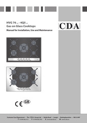 CDA 4Q5SS Manual For Installation, Use And Maintenance