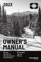 Polaris 550 Indy LXT 2023 Owner's Manual