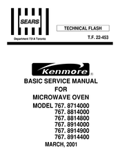Kenmore 767. 8714000 Basic Service Manual