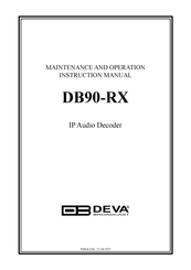 DEVA Broadcast DB90-RX Instruction Manual