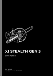 CYC Motor X1 STEALTH GEN 3 User Manual