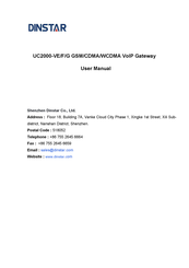 Dinstar UC2000-VE User Manual