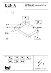 Twf DENIA DEN6145 6A Assembly Instructions Manual