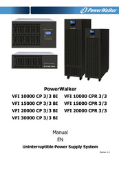 PowerWalker VFI 15000 CP 3/3 BI Manual