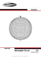 SHOWTEC Mirrorball 15 cm Manual