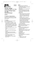 Ideal Vol-Con 61-076 Instruction Manual