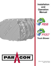 Paragon P858 Installation And Operation Manual