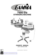 Gamma 7500 Els Owner's Manual