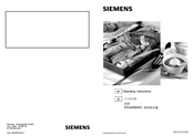 Siemens ER326BB90X Operating Instructions Manual