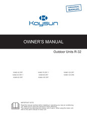 Kaysun KAM5-120 DR8 Owner's Manual