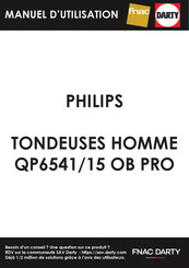Philips OneBlade QP6541/15 OB PRO Manual