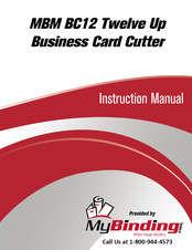 MyBinding MBM BC12 Instruction Manual