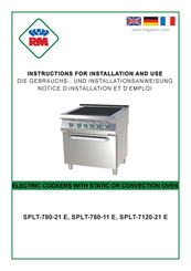 RM SPLT-780-21 E Instructions For Installation And Use Manual