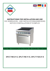 RM SPLT-7120-21 E Instructions For Installation And Use Manual