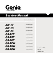 Terex Genie GR -20 Service Manual