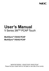 NEC V554Q User Manual