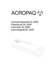acropaq AL-3400 Instructions Manual