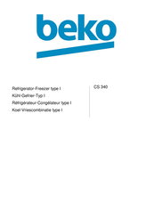 Beko CS 340 Instructions Manual