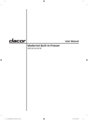 Dacor DRZ24980RAP User Manual