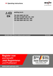 EWM TIG-SR 18 GRIP WD CW Operating Instructions Manual