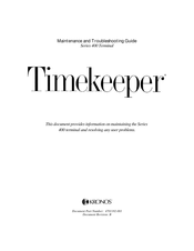 Kronos Timekeeper 400 Series Maintenance And Troubleshooting Manual