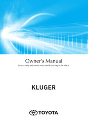 Toyota KLUGER 2021 Owner's Manual