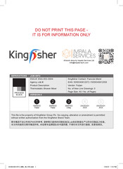 Kingfisher 5059340612058 Quick Start Manual