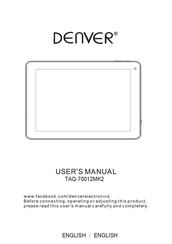 Denver TAQ-70012MK2 User Manual