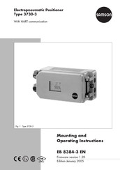 Samson 3730-3 Mounting And Operating Instructions