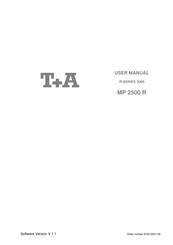 T+A R 2000 Series User Manual