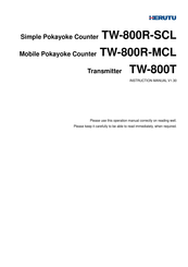 Herutu TW-800R-MCL Instruction Manual