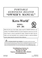 DuraHeat KW-24G Owner's Manual