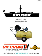 Siebring KRUSER KS750 Operator's Manual
