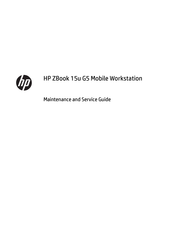 HP ZBook 15u G5 Maintenance And Service Manual