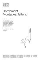 Dornbracht 26 701 809-FF Installation Instructions Manual