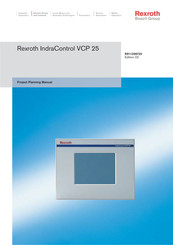 Bosch Rexroth IndraControl VCP 25 Project Planning Manual