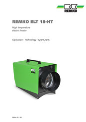 REMKO ELT 18-HT Operation Manual